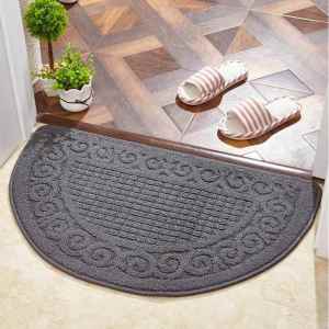 Anti-slip Bathroom Entry Mat Half-circle
