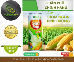 THÙNG 24 LON - CG FOOD Sữa Bắp Lon Cao 245 ml