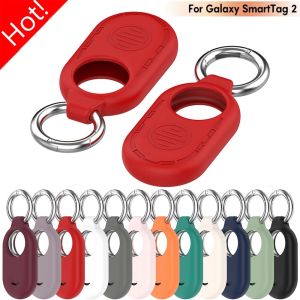NEW For Samsung Galaxy SmartTag 2 Locator Case Keychain Antilost Cover Sleeve Protective Case For Smart Tag 2 Soft Silicone Case