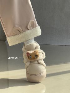 YesDay Sweet Style Thick Bottom Warm Fashion Snow Boots Womens Winter New Fleece Lined Cotton Shoes Short Tube Glue Adhesive Shoes