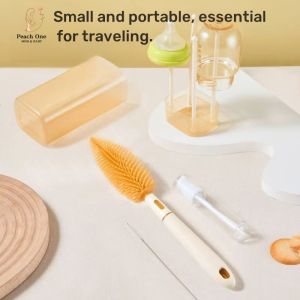 5 in 1 Baby Milk Bottle Cleaner Silicon Cleaning Tools Baby Bottle Brush Set