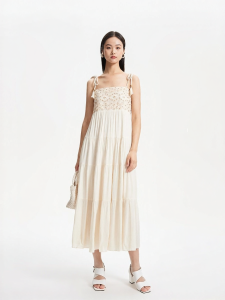 Vero Moda | Đầm Dài Kiểu Dân Tộc Phong Cách Nghỉ Dưỡng Không Tay