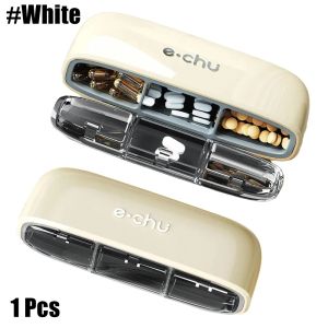 1PCS 3 Compartment Small Pill Case Mini Portable Pill Box - Travel Daily Medicine Pill Supplement Organizer Vitamin Container