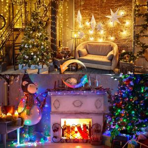 Color Changing String Lights Indoor USB Plug in Crystal Globe String Lights Remote Decorative Outdoor Lights for Girl Gift Room Wall Patio Garden Tent Camp Party Christmas Decor