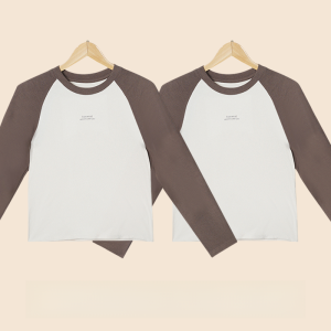 Miiow | Slim Fit Long Sleeve Shoulder Insert T-Shirt Womens Early Autumn Top Fashionable Base Layer Shirt Spring Autumn Outerwear