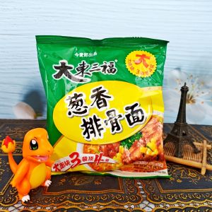 DongSanFu Instant Noodles Box of 24 Bags Scallion Flavor Spare Ribs Noodles Quick Meal Snack from China Home Use Food Packaging
