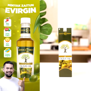 EVIRGIN Minyak Zaitun Ekstra Virgin Olive Oil Membantu Menurunkan Kolesterol 350 ML