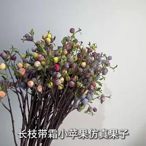 gardening fruit ornaments long branches with frost small apples fun plants Christmas festive flower arrangement customization