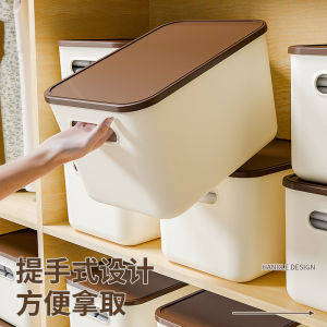 กล่องเก็บของแบบหนาพิเศษสำหรับห้องนอน กล่องเก็บของสำหรับเสื้อผ้า กล่องเก็บของสำหรับขนม กล่องเก็บของสไตล์ครีม กล่องเก็บของสำหรับบ้าน