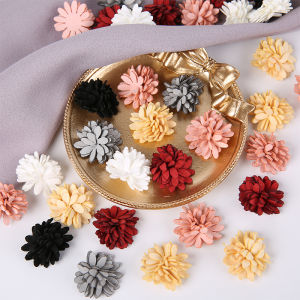 5/10/20Pcs 2.5cm Fabric Artificial Flower Heads for Wedding Home Garland Decor DIY Art Hair Accessories Wreath Fake Flowers