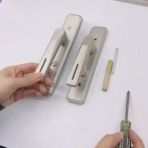 Room Door Handle Locked High-Grade Aluminum Alloy Handle Lock Door Lock Bedroom Bathroom door lock main door handle door knob for main door for bedroom sliding door lock set for house inside lock for door Independent handle and lock body