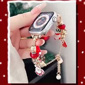 CW-SHOP(WF60)*พร้อมส่งในไทย*สายนาฬิกาข้อมือ สมาร์ทวอช สายแสตนเลส คริสต์มาส สวยงามขนาด 42.44.45.46.49MM