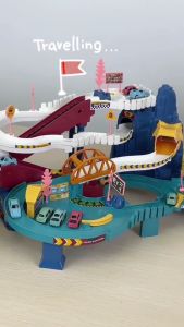 Mainan Anak Laki-Laki Mobil Mobilan Dino Rail Lion Mountain Car Parking Lot