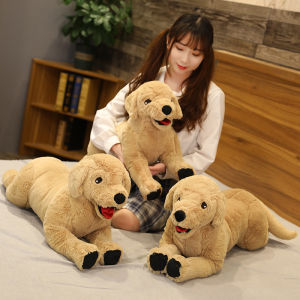 Chó Labrador Sang Trọng Đồ Chơi 35/75Cm Thực Tế Nhồi Bông Con Chó Con Búp Bê Động Vật Mềm Đồ Chơi Dành Cho Trẻ Em Quà Tặng Sinh Nhật Mô Phỏng Chó Plushie