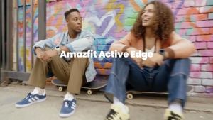 (ORI) Amazfit Active Edge Smart Watch with AI Health Coach for Gym 5 Satellites GPS Stylish Rugged Sport & Fitness Design (1 Year Warranty by Amazfit Malaysia)