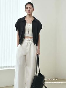 3COLOUR·S | New Summer Turn-down Collar Zipper Vest Outwear