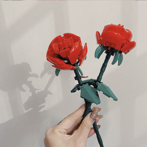 LOZ Balok Bunga Mawar Mainan Blok Diy Buket Flower Rose Blok Bangunan Hadiah Hadiah Ulang Tahun Hadiah Hari Valentine