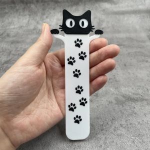 Acrylic Black Cat Bookmark for Cat Lovers Readers Students & Teachers. Perfect Gift for Bookworms!