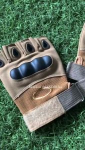 Sarung Tangan Tactical Pria Militer Polri Setengah Jari Sarung Motor Olahraga