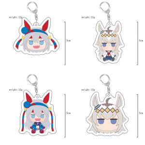 Mặt Dây Chuyền Acrylic Keychain Layered Keychain Anime Gift Acrylic Anime Trò Chơi Tabletop Dây Chuyền Hình Học Hình Con Mèo
