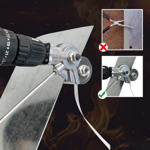 Fyseus by mitsushi Metal Plate Auxiliary Cutter Electric Drill Refitting Plate Shears Accessories