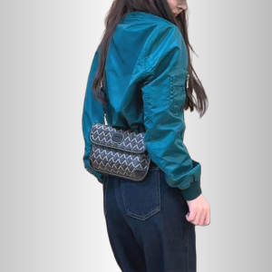 Blue Short Baseball Jacket Womens Spring Autumn 2025 New Unique Flight Suit Top Quality Material Long Sleeve Plaid Pattern