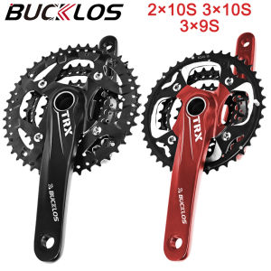 BUCKLOS Mountain Bike Crankset 2*10S 3*9S 3*10S MTB Crankset Double Triple Speed Bicycle Integrated Crank Set 104/64BCD Cranks