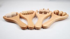 1 PCS Wooden Massage Roller Instantly Self Massage Waist Thigh Legs Hands Full Body Roller Tool Massager DIY Maderotherapy