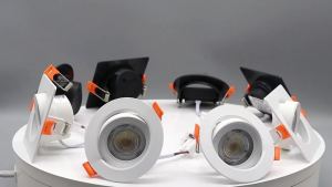 1-20 Chiếc Đèn LED Âm Trần Gắn Bề Mặt Có Thể Gập Lại Đèn CCT Có Thể Điều Chỉnh Chống Chói Đèn Ốp Trần Cho Phòng Ngủ Phòng Tắm AC100-240V