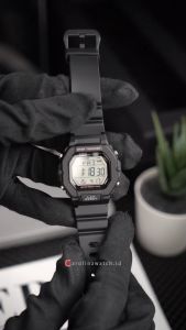 Jam Tangan Wanita Casio General LWS-2200H-1A Sports Collection Digital Dial Matte Black Resin Band