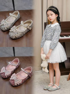 Girls Leather Shoes: New Arrival & Crystal Princess Designs