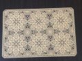 Elegant floral transparent PVC placemat design 7. 