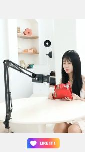 TaffSTUDIO Holder Tablet Smartphone HP Lazypod Lazy Pot Lazypot Stand Model Boom Arm Table di Meja