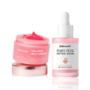 ibcccndc | Salmon DNA PDRN Pink Peptide Serum with Collagen Jelly Cream Collagen Tightening Soothing Anti-Aging Firmness Hydration Skincare