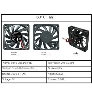 40x40 50x50 60x60 5V 2-pin PC Computer CPU System Heatsink Brushless Cooling Fan Silent Chassis Motherboard Heatsink Fan