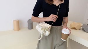 READY HOT Tas selempang wanita mode Korea Tas Selempang Wanita Tas Mini Mewah Tas Mutiara Wanita yang Elegan Tas bahu wanita baru Tas mutiara mini korea