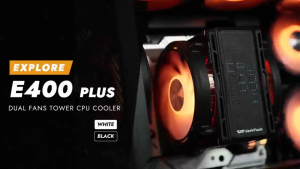 darkFlash EXPLORE E400 PLUS Air Dot-Matrix Panel A-RGB Dual Fan Tower CPU Cooler