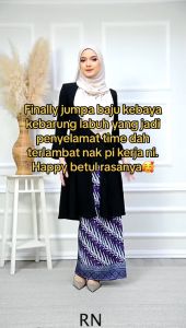 Baju Kebaya Kota Bharu 8.0 Kebarung Moden Muslimah Labuh Tradisional Klasik Batik Nursing Friendly Baju Cikgu Kenduri Ironless Berpoket