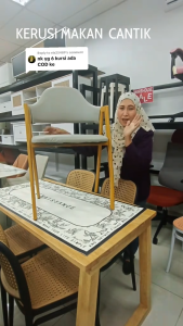 F&F: Foxglove Dining Chair / Kerusi Makan Luxury & Modern with Material Steel + Leather + Cushion