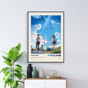 Modern Minimalist Anime Movie Poster Your Name Wall Art Decorative Painting for Living Room Bedroom Study Living Wall Decor