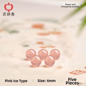 QINGXIANGTAI | Natural Pink Icicle Strawberry Quartz Stone Bracelet