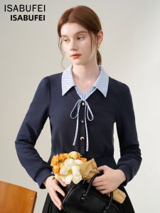 isabufei | Elegant Fake Two-Piece Knit T-Shirt