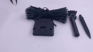 2PCS Multicolor Solar String Lights Outdoor 100 LED Solar Powered Christmas Lights Waterproof Solar Fairy Xmas Tree Lights