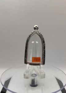 553 ตลับพระ กรอบพระสแตนเลสลายไทย พระลีลา พระกรุ หรือพิมพ์ใกล้เคียง ขนาดวงใน 2.6*4.7 ซม. ขนาดที่ใส่สวย 2.3*4.4 ซม. หรือขนาดพระใกล้เคียง