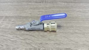 3Pc Kit High Pressure Washer Switch On/Off Ball Valve With 1/4" Quick Plug & Hitch Car Wash Accessories