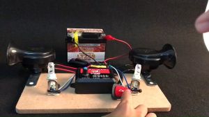 12 มิติด้วย กล่องแตรสามช่า เครื่องควบคุมแตรรถลำโพงฮอร์นไฟฟ้า หน่วยควบคุมเสียง พร้อมเอฟเฟกต์เสียง