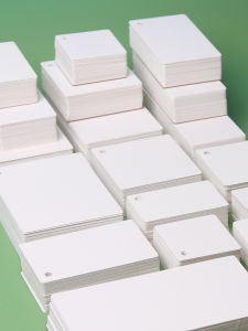 Thickened Food Grade Blank Card with Hole Punched English Words Personalized DIY Greeting Card Business Stationery