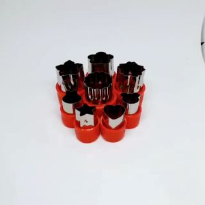 Bộ Dụng Cụ Cắt Tỉa Rau Củ Quả Inox 8 Món Khuôn Cắt Tạo Hình Rau Củ Quả