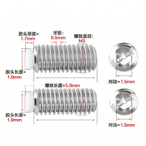 GUWANJI | Tightening Positioning Plastic Tipped Stainless Steel Plunger Pin M3-M12