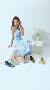 Sara Sara Gemma Sepatu Wedges Wanita Sepatu Jelly Hak Cewek Spatu Kerja Jeli Perempuan Size 36-40